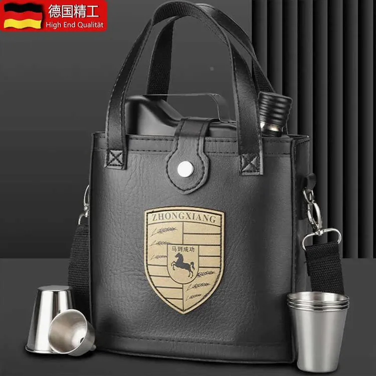 德国不锈钢酒壶便携高档加厚316家用2-5斤随身白酒瓶定制男士送礼