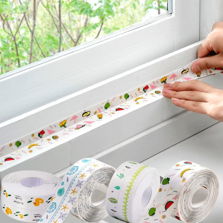 厨房防水条美缝贴水槽防水防霉胶带自粘性马桶缝隙卫生间浴室防潮