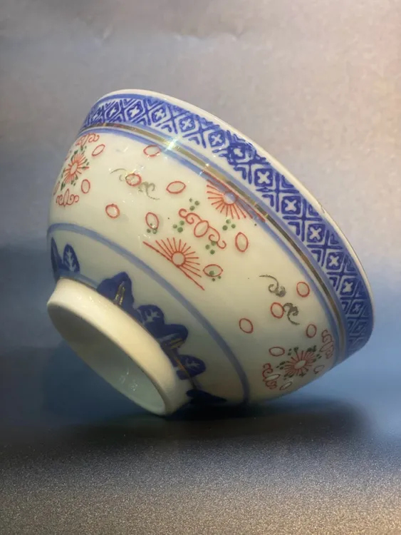 景德镇陶瓷青花玲珑描金茶具手绘主人杯茶碗茶杯