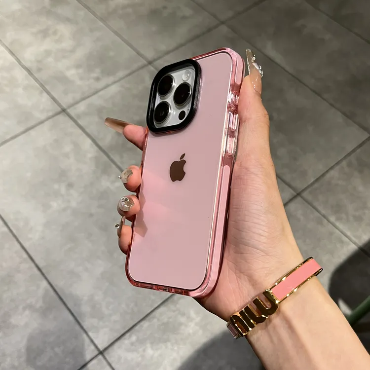 飞虎胜创意蓝边适用苹果15promax手机壳iPhone16新款防摔保护软套