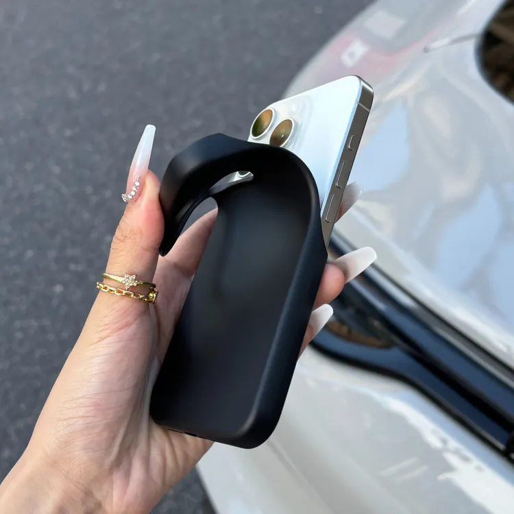 飞虎胜黑色磨砂半包适用苹果iphone15pro手机壳14promax/13/12/11