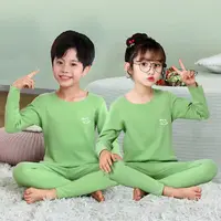【工厂直发】AB面儿童德绒双面绒无痕保暖内衣磨毛加绒套装男女童
