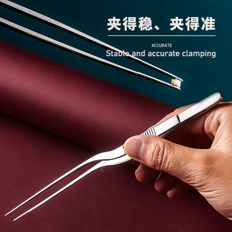 不锈钢采耳专用工具超细掏耳镊子耳屎夹子防滑采耳工具镊子掏耳朵