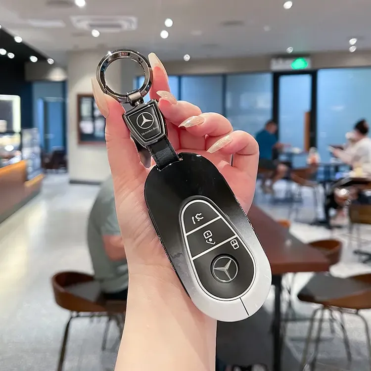 奔驰新款c260L高级感c200Lglc渐变e300L钥匙套男s级扣C级GLC壳包