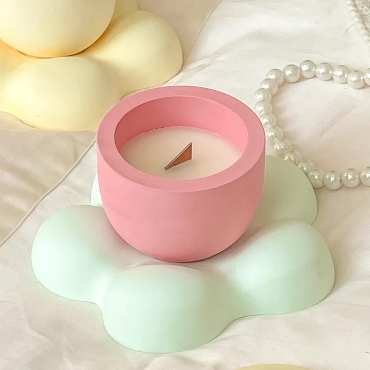 赤雅韵坊花朵香薰蜡烛杯