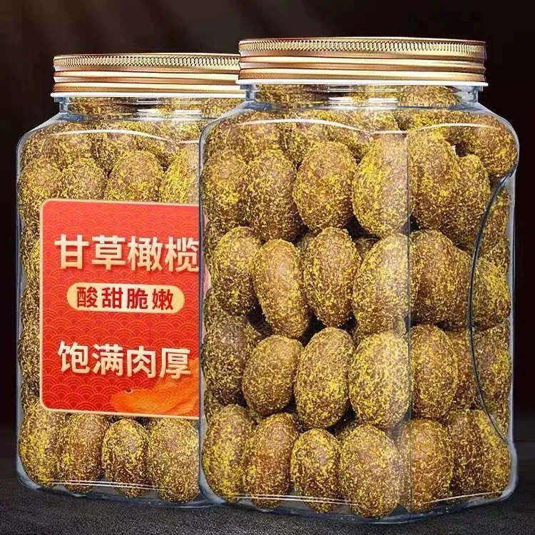 正宗甘草橄榄果干零食广东潮汕特产回甘爽甜蜜饯果脯解馋办公休闲