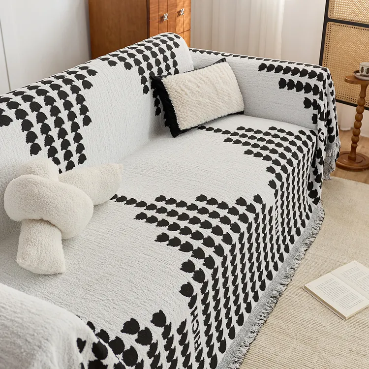 北欧风新款沙发盖布高级感四季通用加厚防猫抓沙发巾沙发套沙发毯