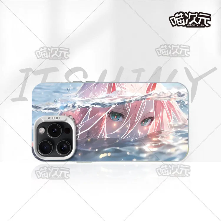 02清凉新款全屏渐变适用创意动漫苹果16华为一加12小米手机防摔壳