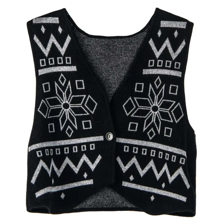 生活主张Advocatelife开衫针织时尚复古宽松提花百搭坎肩HQ342385