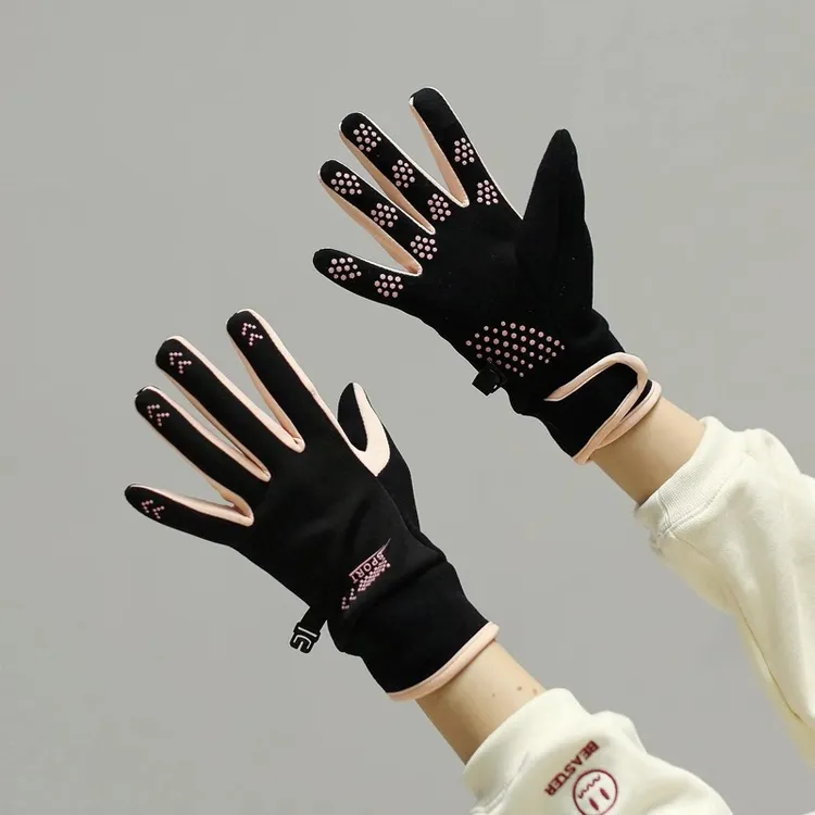 滑雪手套女冬季户外保暖骑行加厚秋冬天加绒耐磨可触屏冬款棉手套