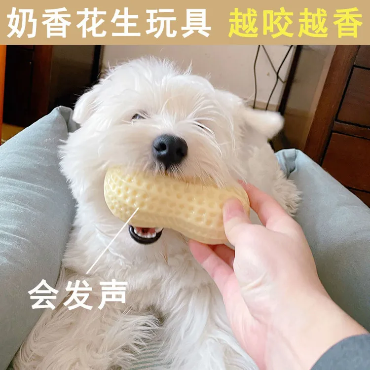狗狗玩具宠物玩具发声花生解闷神器磨牙耐咬柯基泰迪小型犬玩具