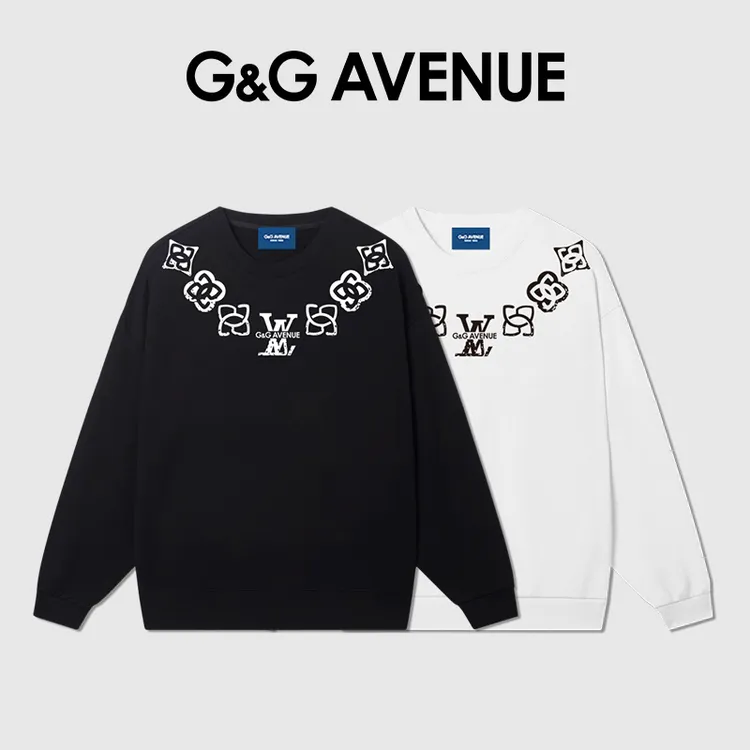 法国G&G AVENUE轻奢潮牌秋季休闲圆领卫衣男女同款-GW2423095