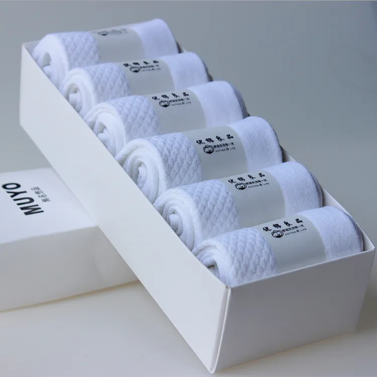 礼盒装纯色棉袜男中筒吸汗透气男士袜子春夏男人袜低帮短袜