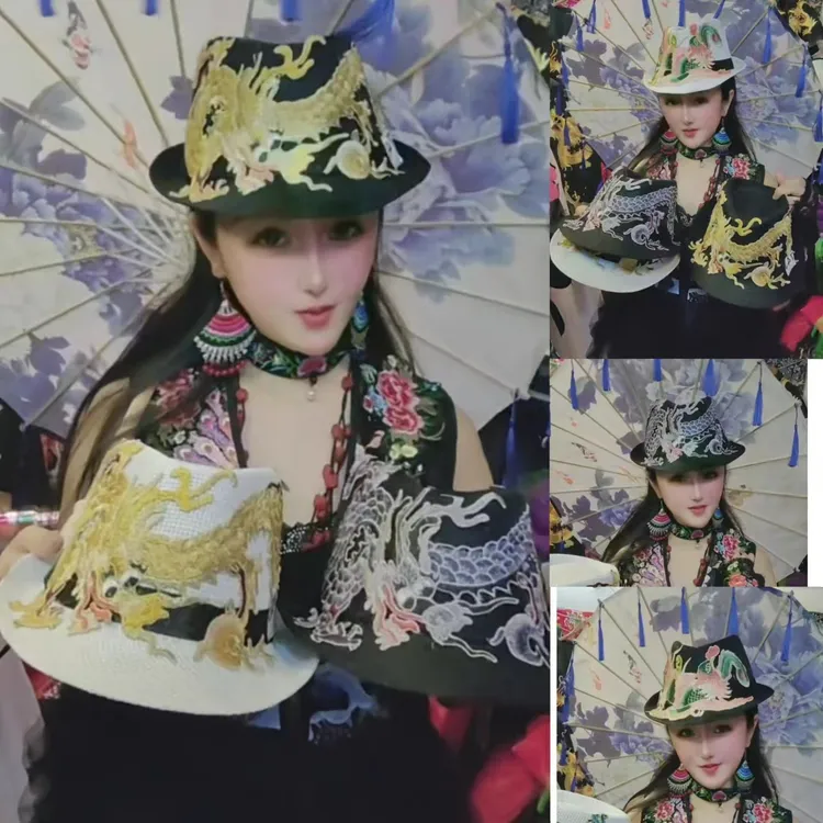 四季可以带爵士款龙帽子
