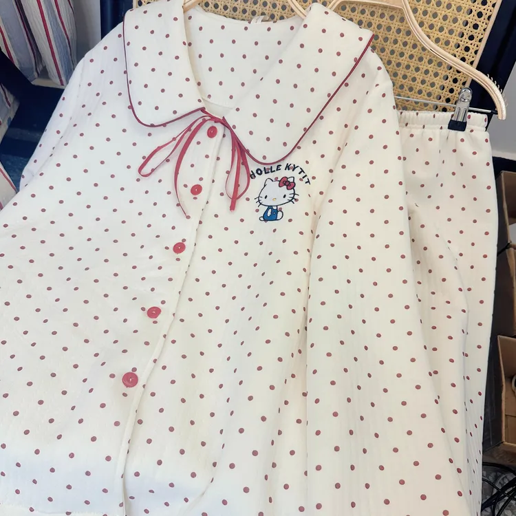 保暖搭子｜公主风可爱微胖女生睡衣女秋冬夹层棉长袖空气棉家居服
