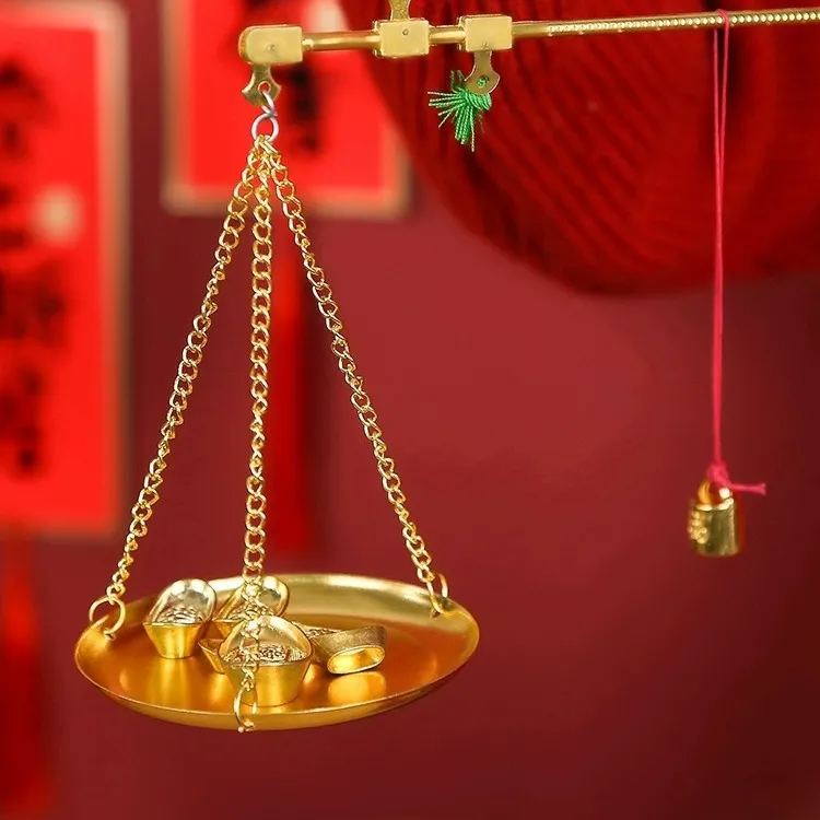 高档中式乔迁新居喜称秤杆入宅布置用品称心如意装饰品摆件A053