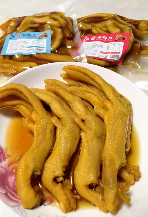幸悦如泡鸭爪福建特产追剧休闲零食开袋即食7个420g