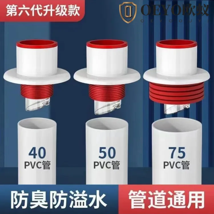 JOWMO下水管50/75排水防臭防虫厨房洗手盆管道防反溢水防神器