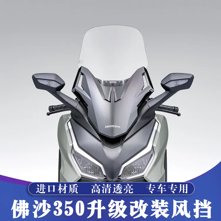 适用20-25款本田佛沙NSS350改装加高挡风玻璃 FORZA350风挡玻璃