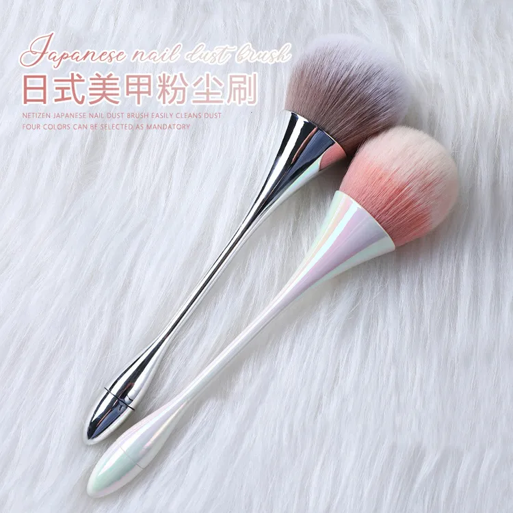 美甲粉尘刷日式小蛮腰幻彩极光色工具长柄腮红刷扫散粉化妆刷软毛