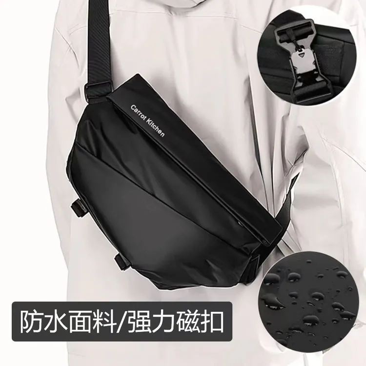[厂家直销]男士斜挎包防泼水ipad多功能胸包潮酷单肩包运动时尚