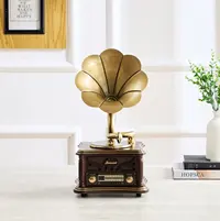 雅诗贝伦复古迷你香薰留声机欧式中式蓝牙音响TT