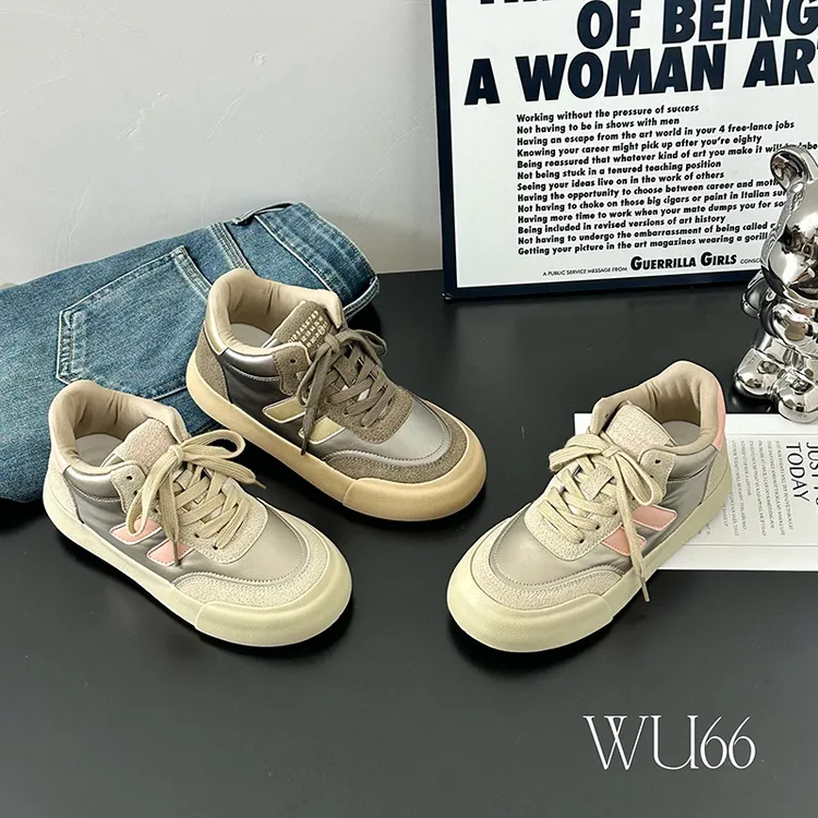 休闲鞋女鞋冬季加绒保暖2024新款高帮厚底百搭板鞋时尚潮流运动鞋