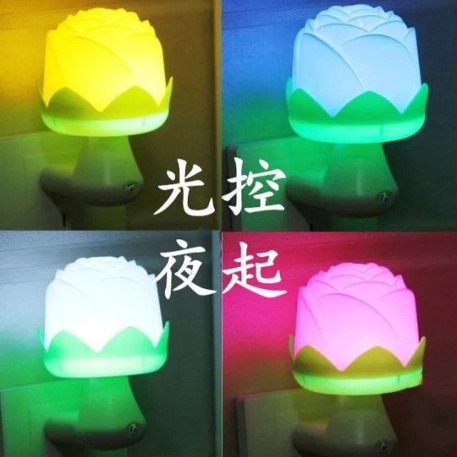 家用LED节能灯光控式小夜灯卧室婴儿护眼喂奶灯插电式床头灯