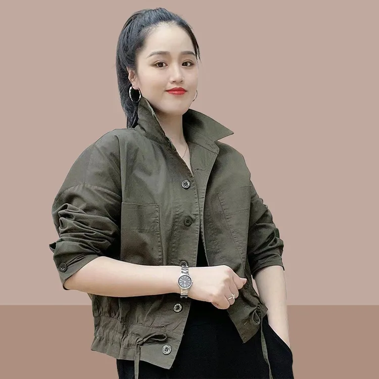 2024春秋季新款休闲显瘦薄款外套时尚洋气百搭上衣减龄小个子女装