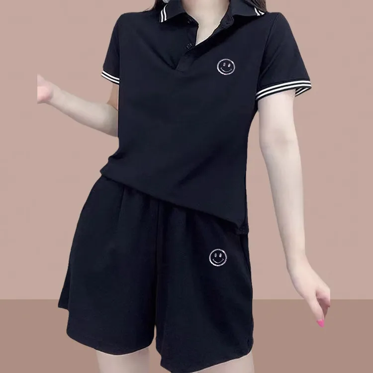 2024新款夏装时尚休闲运动套装女洋气爆款显瘦减龄微胖女装两件套