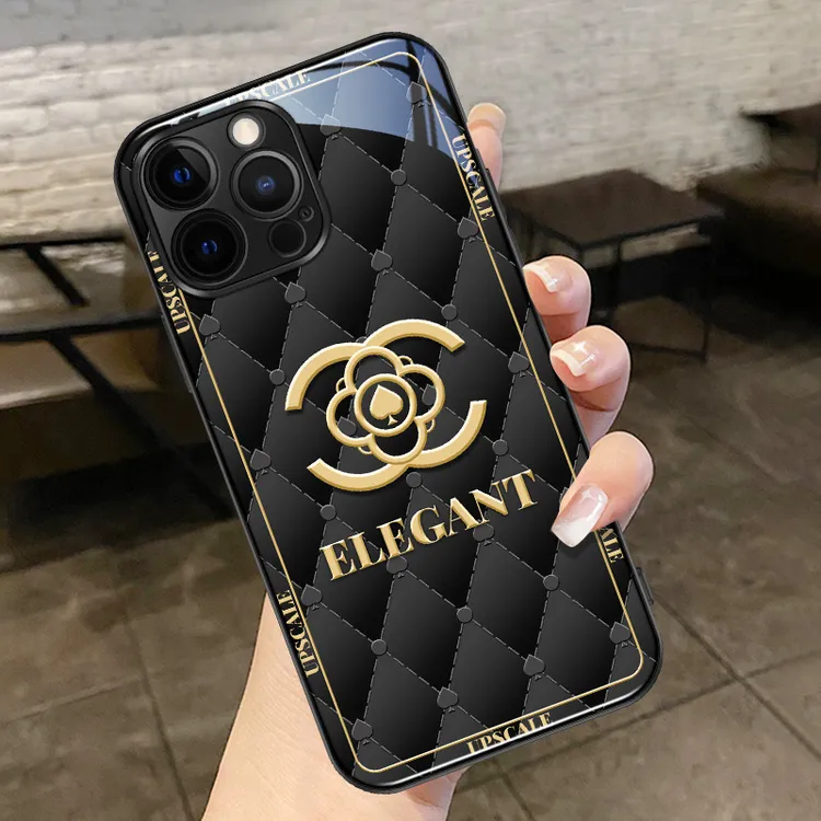 苹果13/华为/OPPO/vivo/小米 潮牌小香风玻璃个性创意防摔手机壳