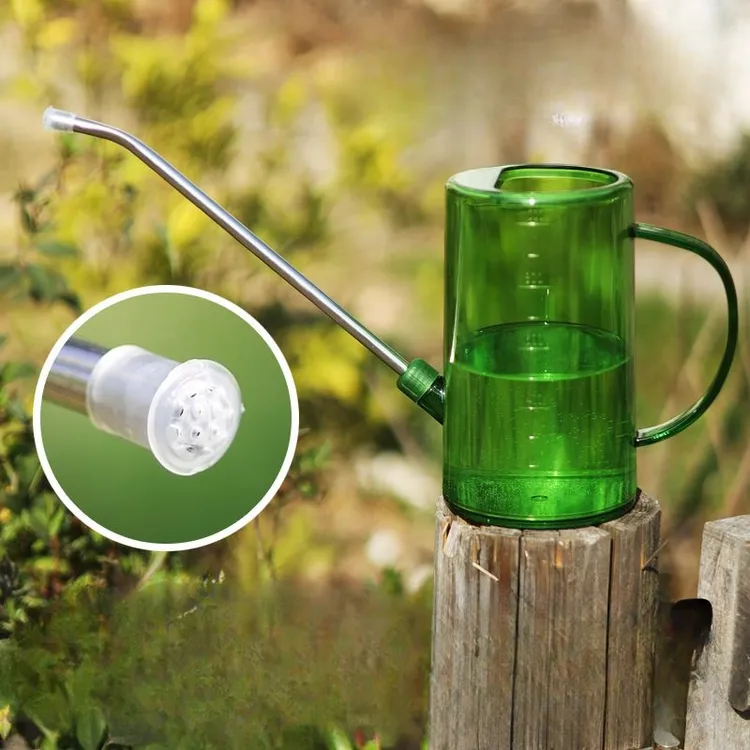 【粉丝专属】不锈钢长嘴浇水壶透明多肉浇花刻度洒水通用浇花水壶