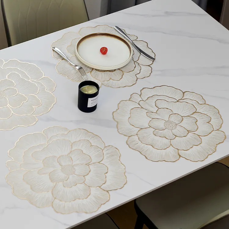 【到手2片】现代简约餐垫防滑装饰垫PVC软装饰桌垫盘垫花瓶垫