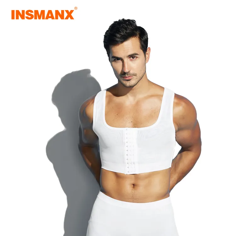 男士束胸背心收胸塑形塑胸绷带男生大胸显小无痕紧身内衣塑身短款