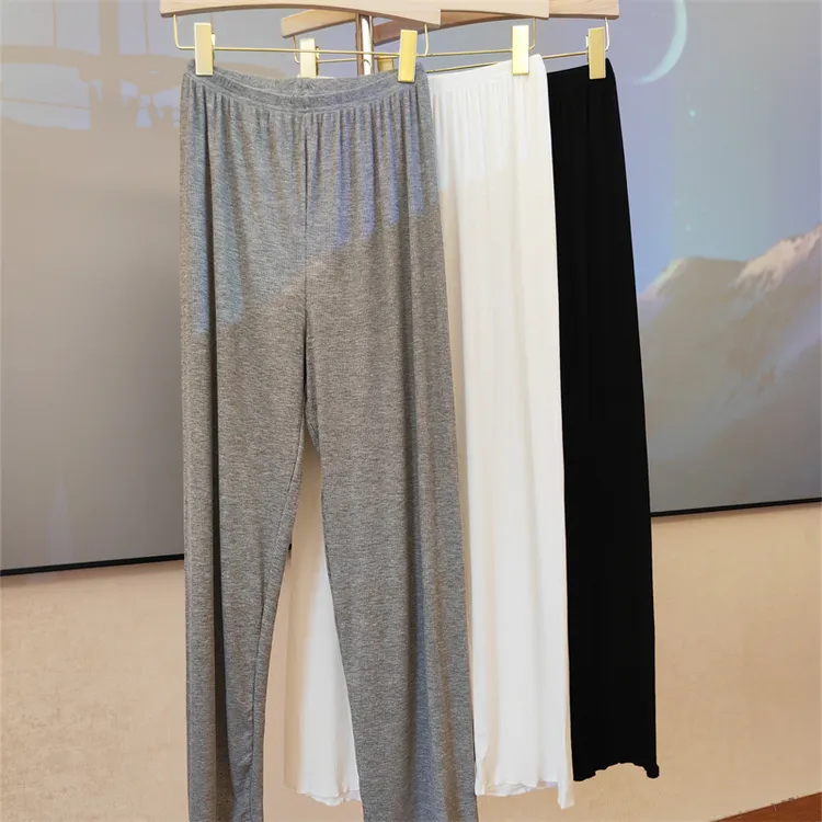 睡裤女夏季2024新款莫代尔单件长裤可外穿宽松薄款家居服长裤