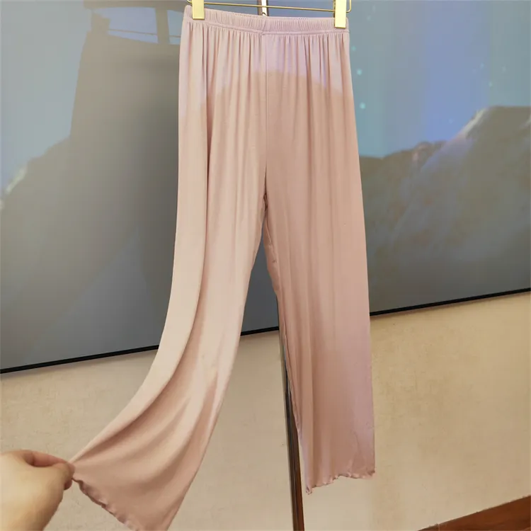 莫代尔睡裤女夏季2024新款单件长裤可外穿宽松薄款家居服长裤