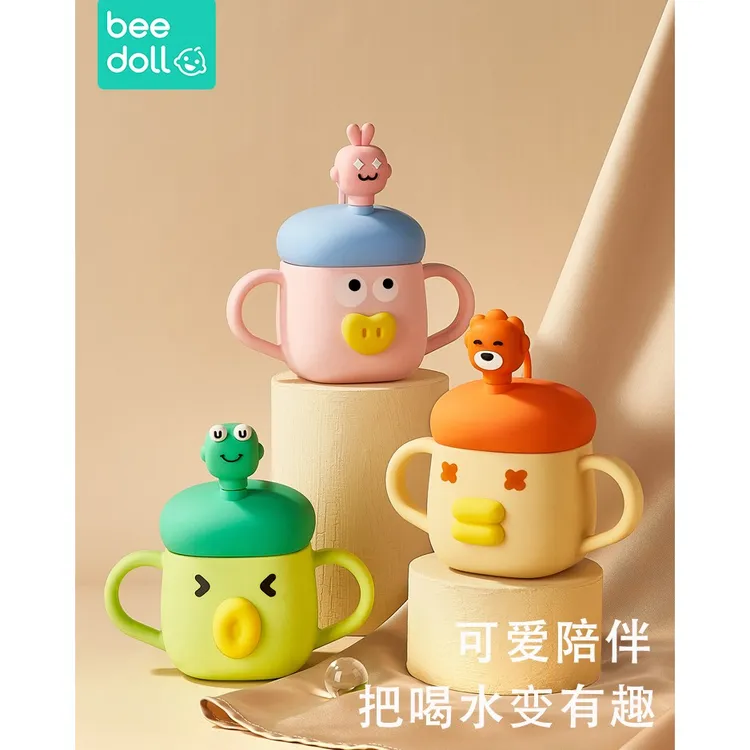 牛奶杯儿童带刻度防摔吸管杯喝泡奶粉杯子家用可加热宝宝玻璃水杯