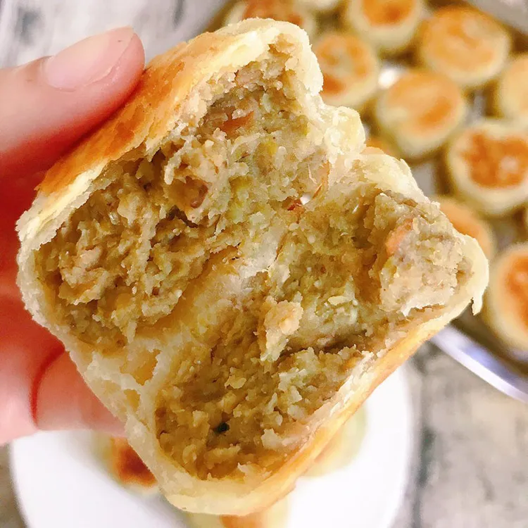 包邮福州手工冰皮绿豆饼古早味 软皮绿豆糕 