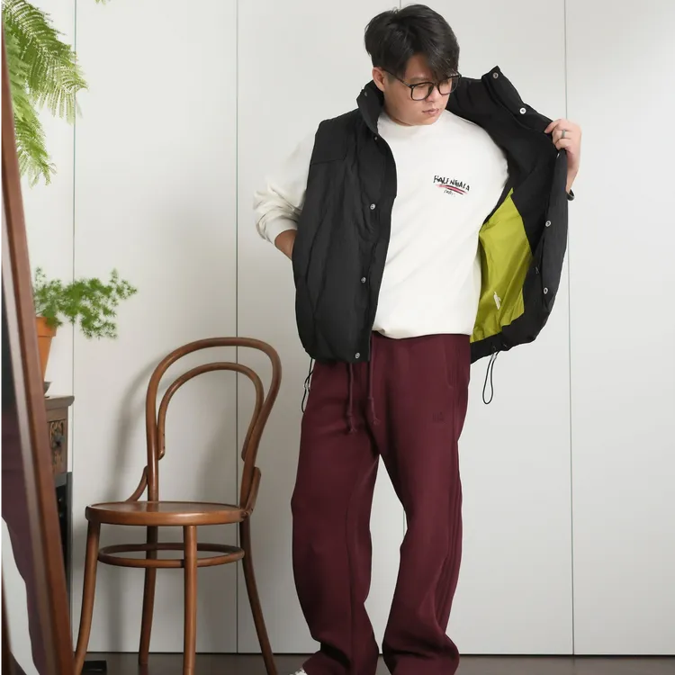 2024冬季新款潮流韩版港风90白鸭绒宽松休闲时尚高街男士马甲背心
