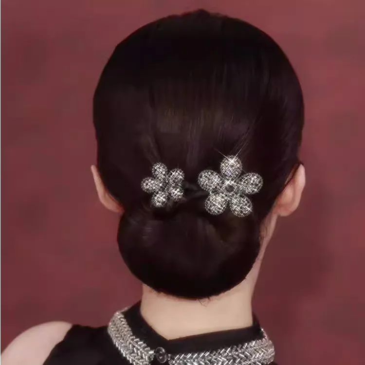 气质懒人盘发发夹女2025新款夹子后脑勺头花盘发扭扭夹夹子头饰