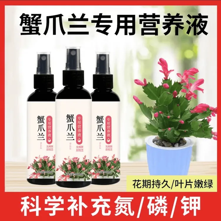 【厂家直销拍2发3瓶】蟹爪兰营养液专治叶子变软枯萎倒伏发黄植物肥