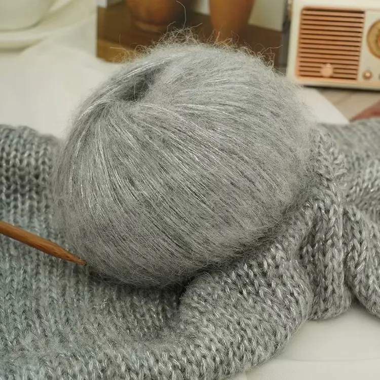 金葱星空马海毛一团一两手工编织羊毛马海毛亲肤不扎身手工编织