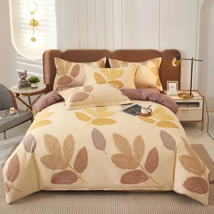 【贝拉密夏家纺】四季款加厚亲肤透气舒适精梳棉高端简约四件套YGM