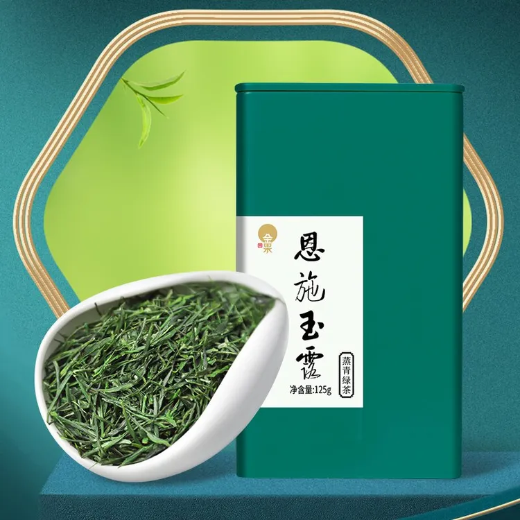 JINGUO/金果2025明前春茶恩施玉露茶 蒸青茶汤花香清香绿茶茶叶