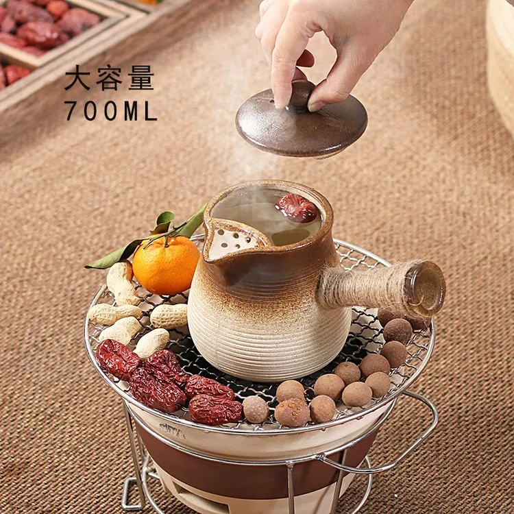 烤奶茶罐罐壶围炉煮茶壶烤火炉套装器具全套冬天大容量可干烧烤炉