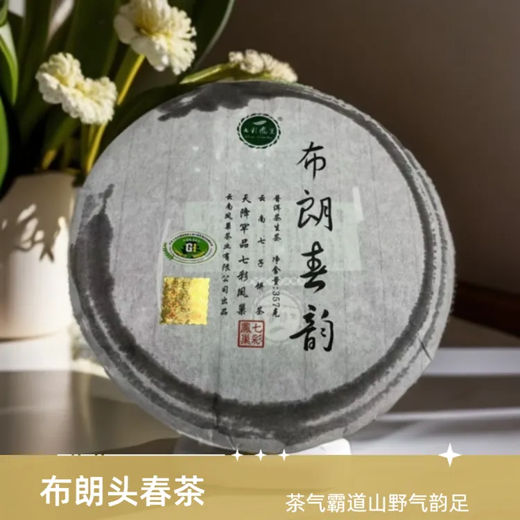 七彩凤巢2014年云南古树茶勐海布朗普洱生茶生普饼茶山野气足霸道
