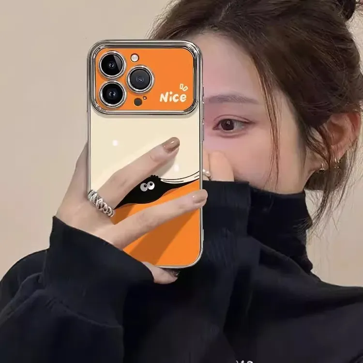 趴趴煤球适用苹果17promax手机壳新款iphone16pro小众网红15p可爱