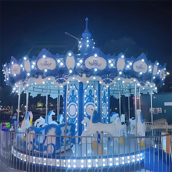 新款12座16座24座36座豪华旋转木马游乐设备生产厂家