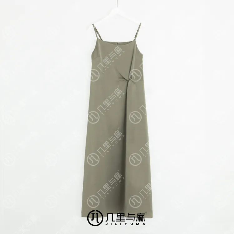 （几里）玄芝-气质设计感吊带连衣裙 裙长114 胸围86 1072643