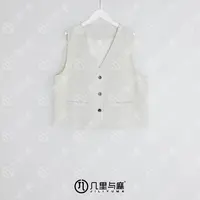 几里与麻【缃园】文艺轻奢高级感无袖马夹 衣长54 胸围114 1070942